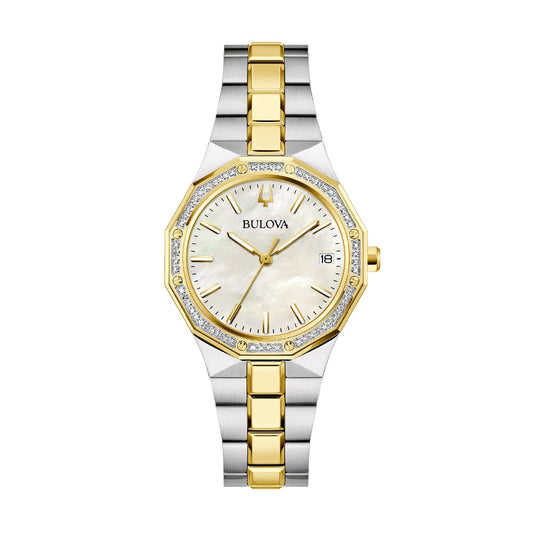 Orologio solo tempo Bulova donna acciaio quadrante madreperla MISURA UNICA