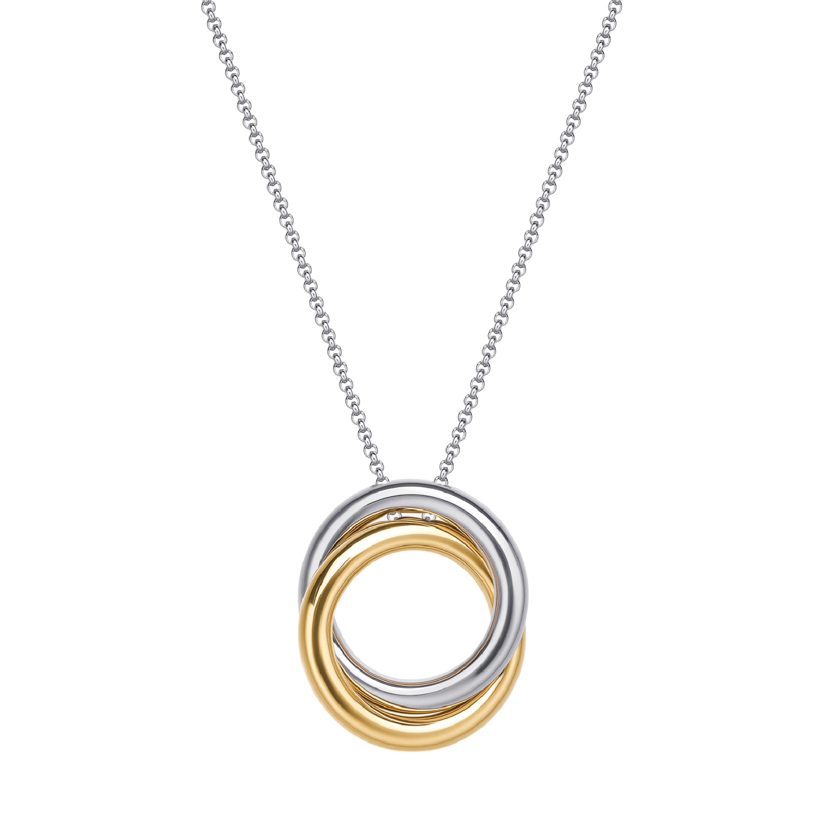 Collana donna Brosway in acciaio con pendente tondo bicolor MISURA UNICA