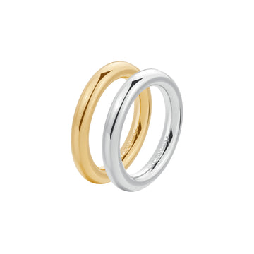 Anello fedina doppio da donna Brosway in acciaio bicolor 12