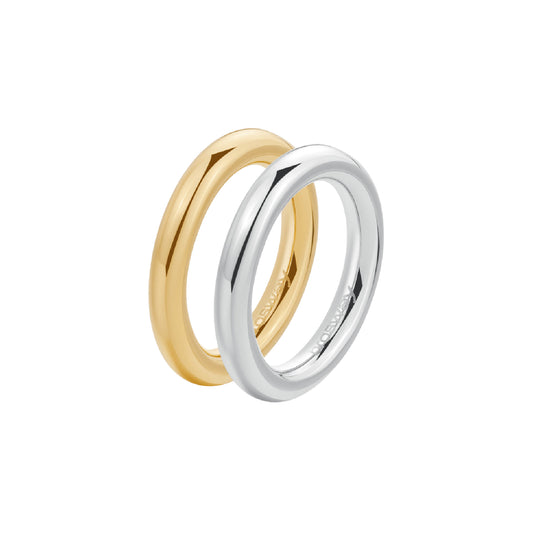 Anello fedina doppio da donna Brosway in acciaio bicolor 12