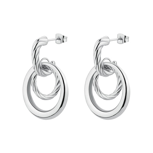 Orecchini pendenti da donna Brosway Amy con design doppio MISURA UNICA