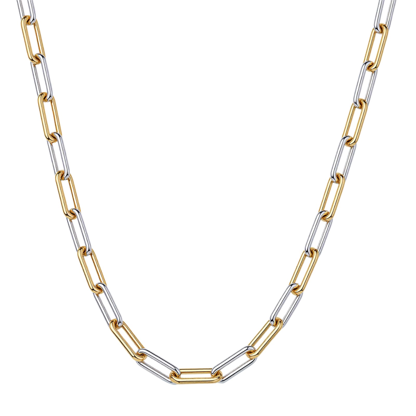 Collana catena Brosway Emphasis acciaio pvd dorato incroci MISURA UNICA
