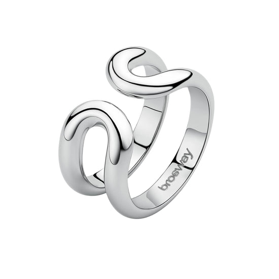 Anello aperto Brosway Emphasis in acciaio ovale da donna 14