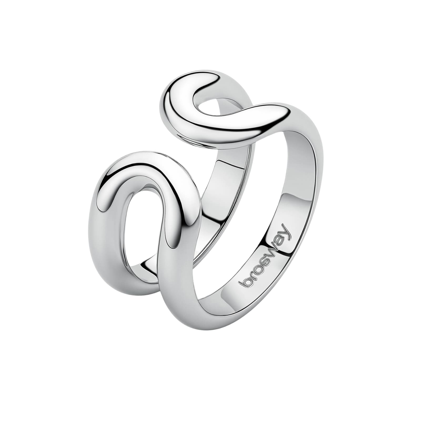 Anello aperto Brosway Emphasis in acciaio ovale da donna 14