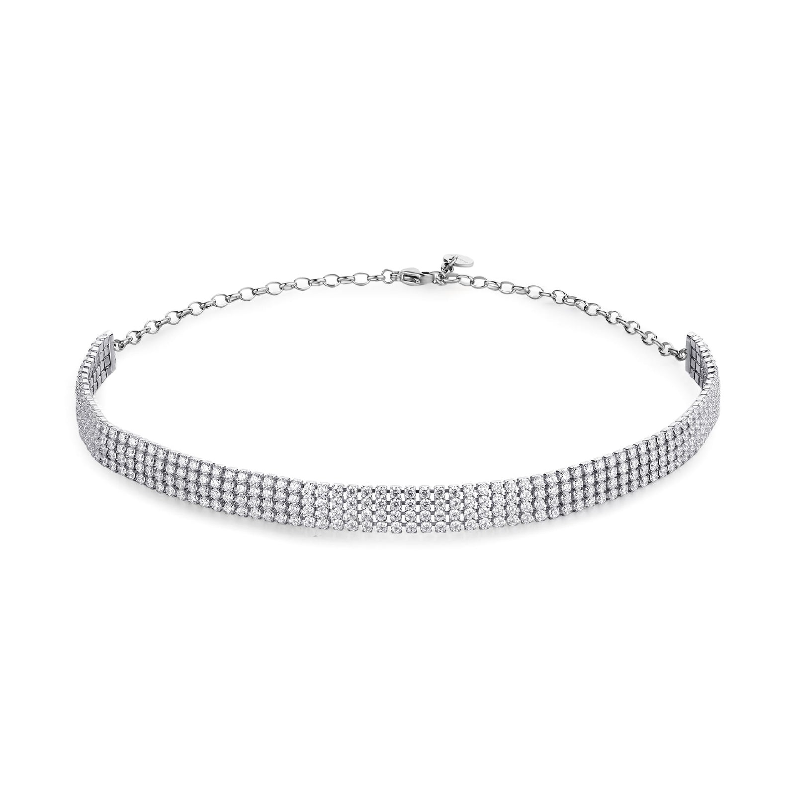 Collana choker Brosway in acciaio con zirconi bianchi MISURA UNICA