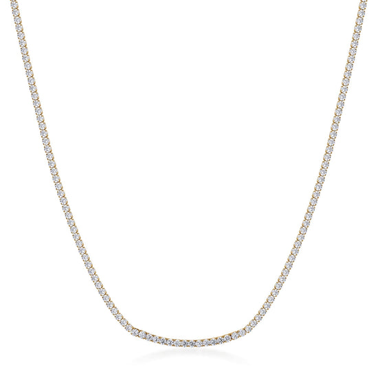 Collana tennis da donna Brosway in acciaio oro zirconi MISURA UNICA