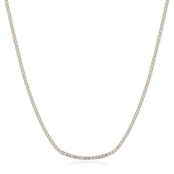 Collana tennis da donna Brosway in acciaio oro zirconi MISURA UNICA