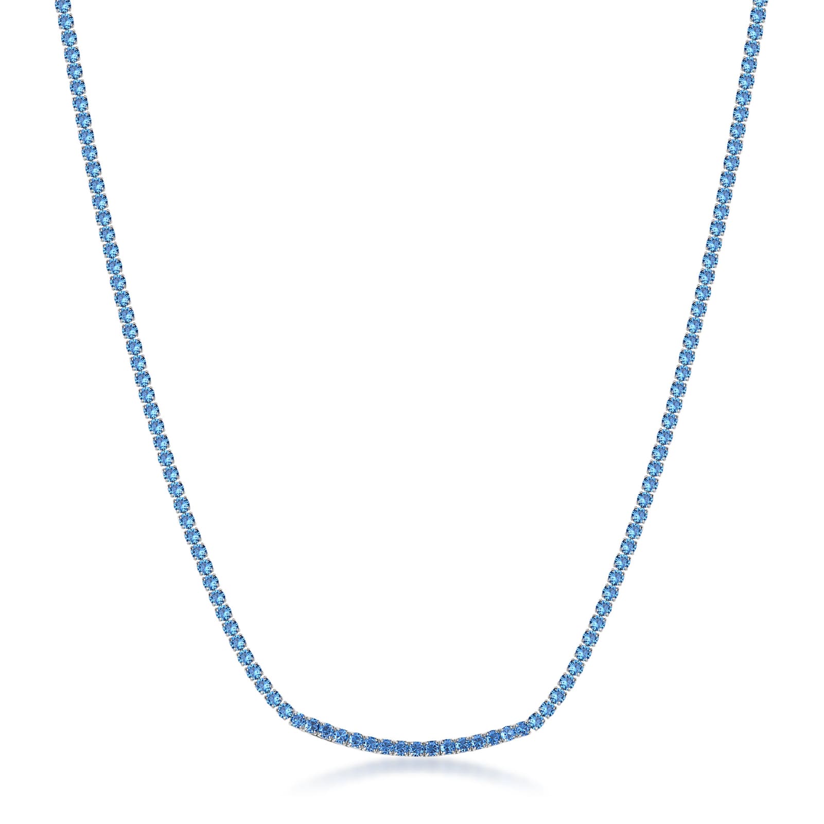 Collana tennis Brosway in acciaio con zirconi azzurri MISURA UNICA