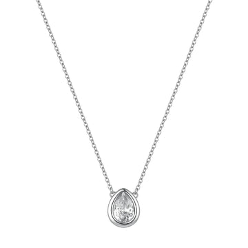 Collana catena Brosway in acciaio e zircone goccia MISURA UNICA
