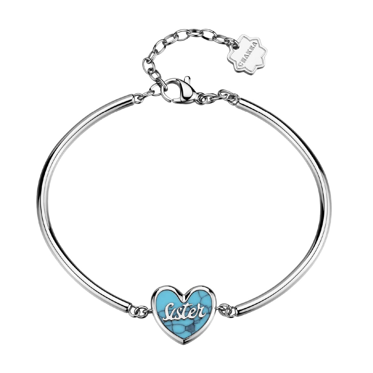 Bracciale semirigido Brosway in acciaio con cuore sister diametro 62 mm