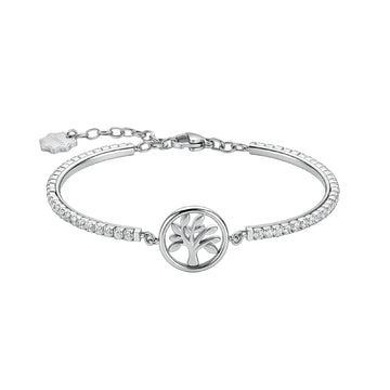 Bracciale semirigido Brosway in acciaio e zirconi albero vita diametro 62 mm