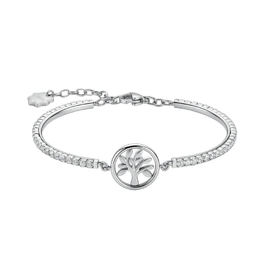 Bracciale semirigido Brosway in acciaio e zirconi albero vita diametro 62 mm