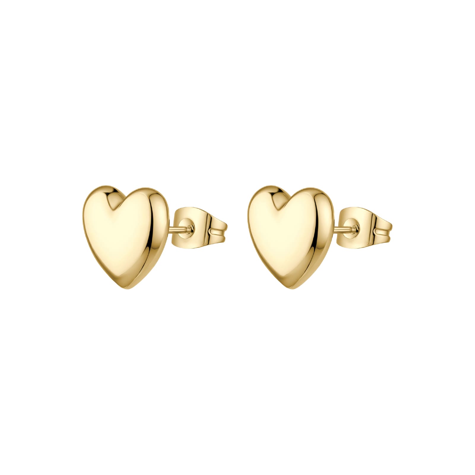 Orecchini lobo Brosway Chakra in acciaio dorato con cuore