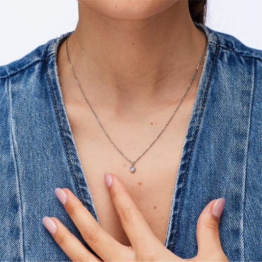 Set collana e bracciale Brosway acciaio cristallo a cuore MISURA UNICA
