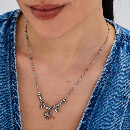 Collana donna Brosway acciaio con albero vita cristalli MISURA UNICA