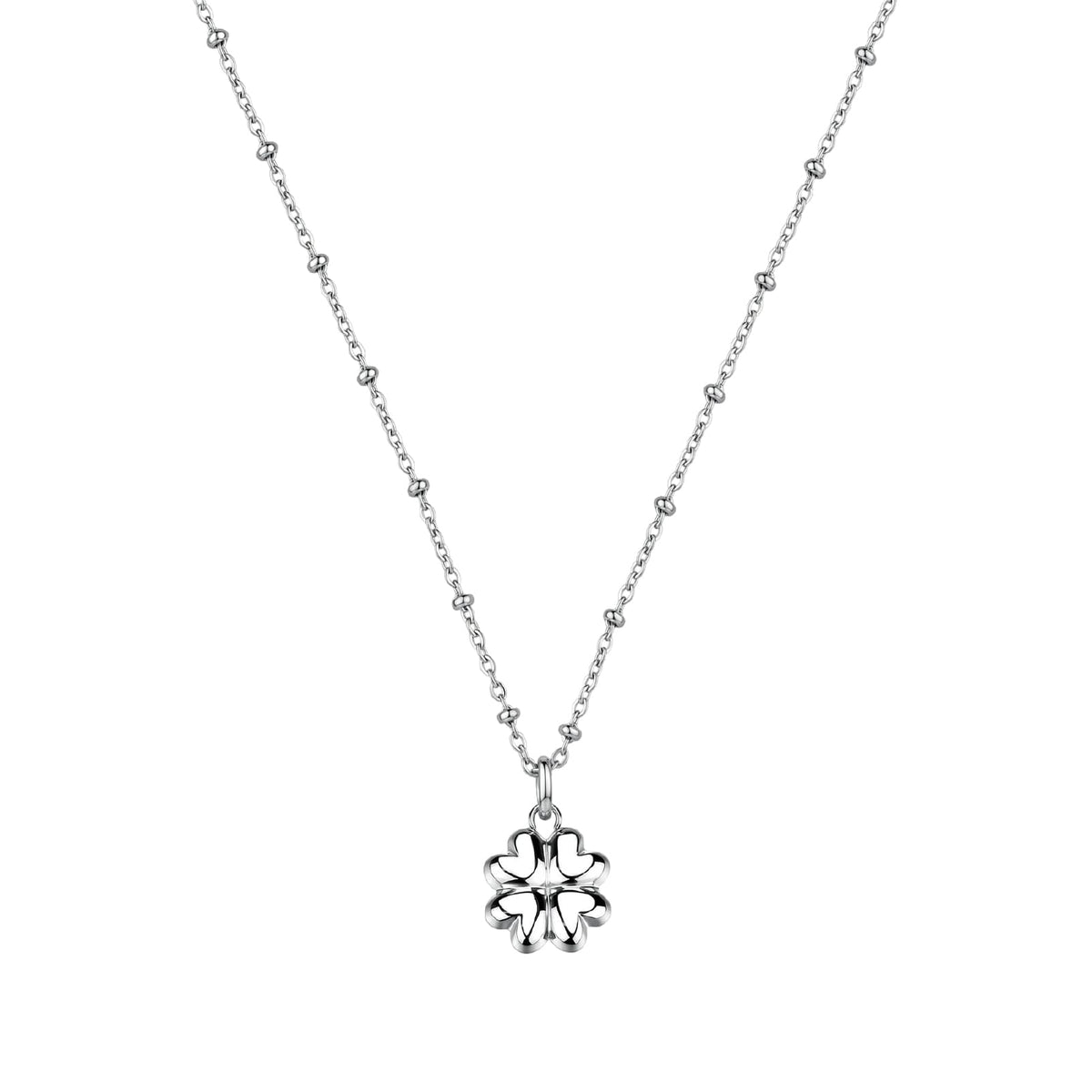 Collana catena Brosway Chakra in acciaio con quadrifoglio MISURA UNICA