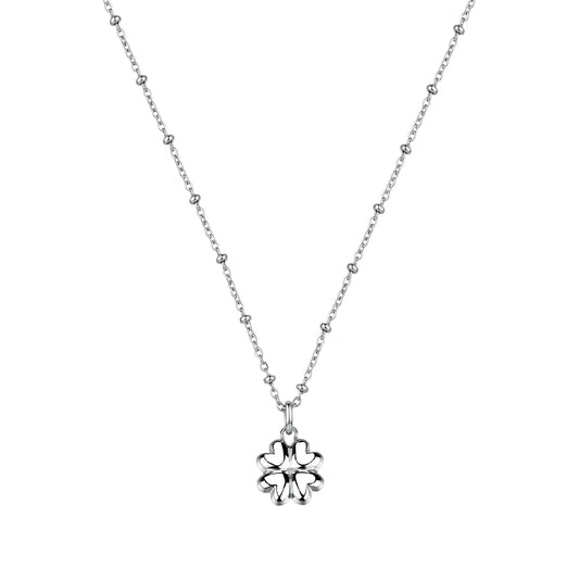 Collana catena Brosway Chakra in acciaio con quadrifoglio MISURA UNICA