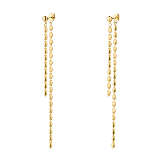 Orecchini pendenti lunghi Brosway Essential in acciaio pvd oro MISURA UNICA