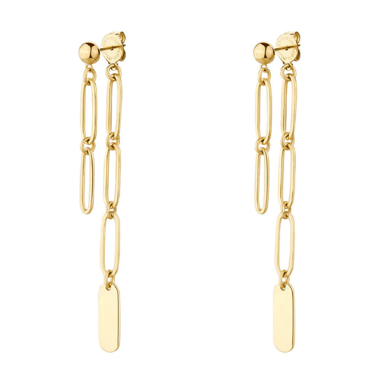 Orecchini pendenti Brosway Essential in acciaio 316L con pvd MISURA UNICA