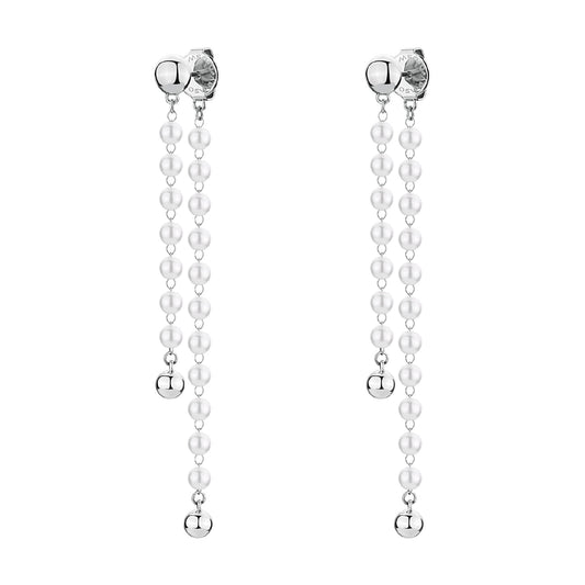 Orecchini pendenti Brosway Essential in acciaio 316L con perle MISURA UNICA