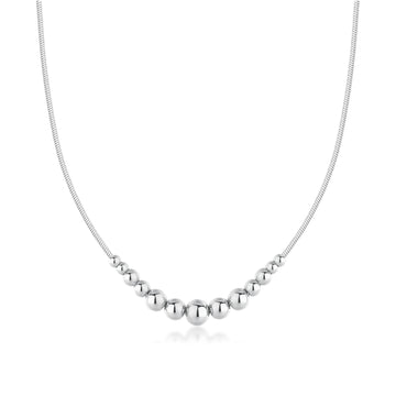 Collana donna Brosway in acciaio sfere lucide al centro MISURA UNICA