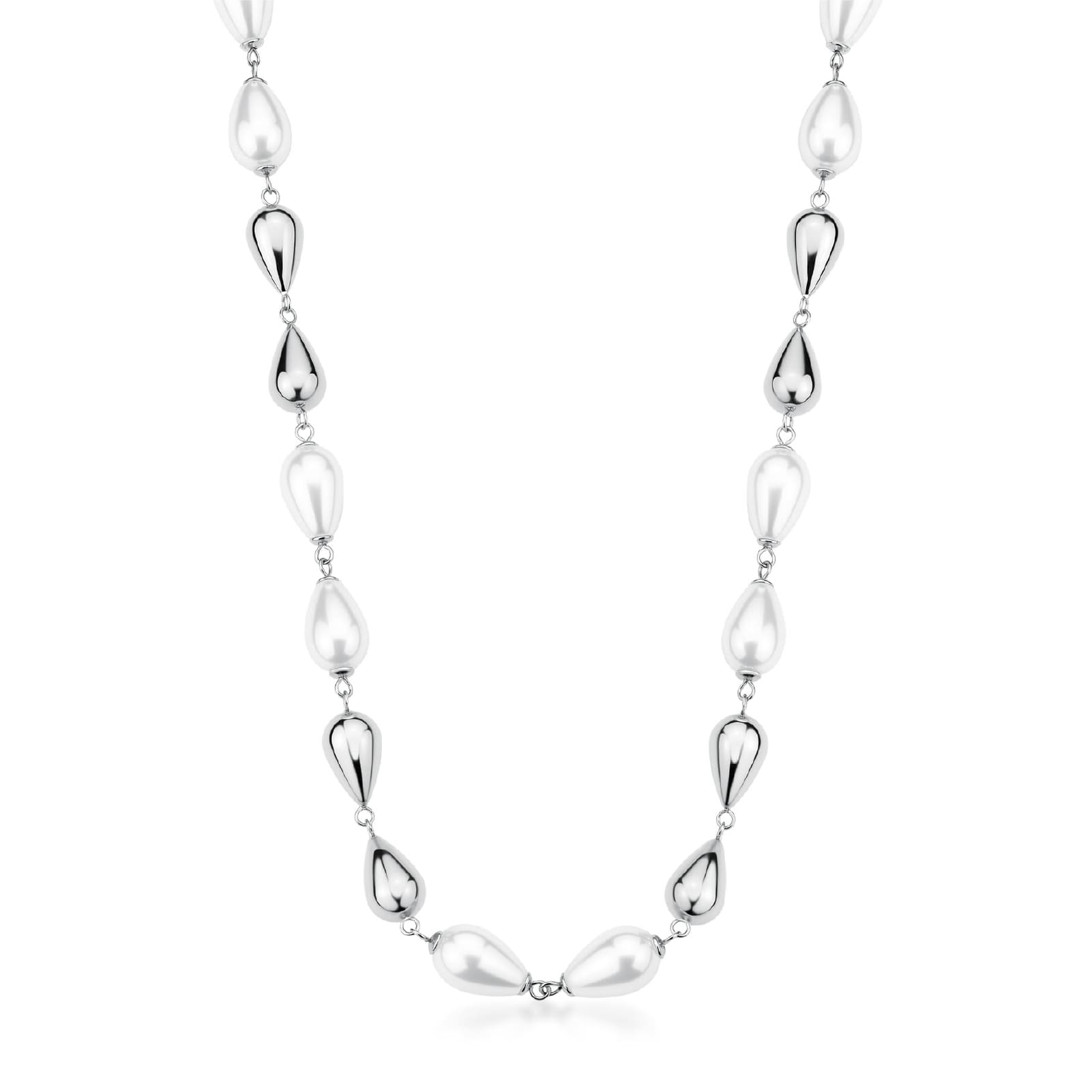 Collana da donna Brosway acciaio con elementi e perle MISURA UNICA