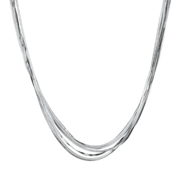 Collana girocollo Brosway Weave in acciaio multifilo MISURA UNICA
