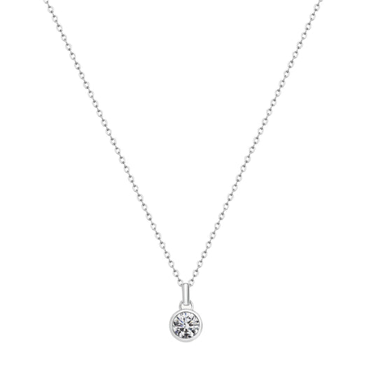Collana punto luce da donna Brosway in acciaio con cristallo MISURA UNICA