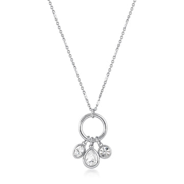 Collana Brosway in acciaio con cristalli pendenti da donna MISURA UNICA