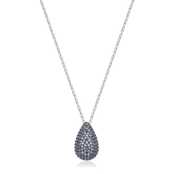 Collana con pendente Brosway Fancy in argento e zirconi azzurri BW.FCL114