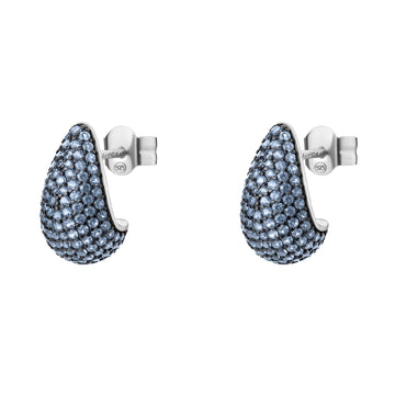 Orecchini a goccia Brosway Fancy in argento e zirconi azzurri BW.FCL115