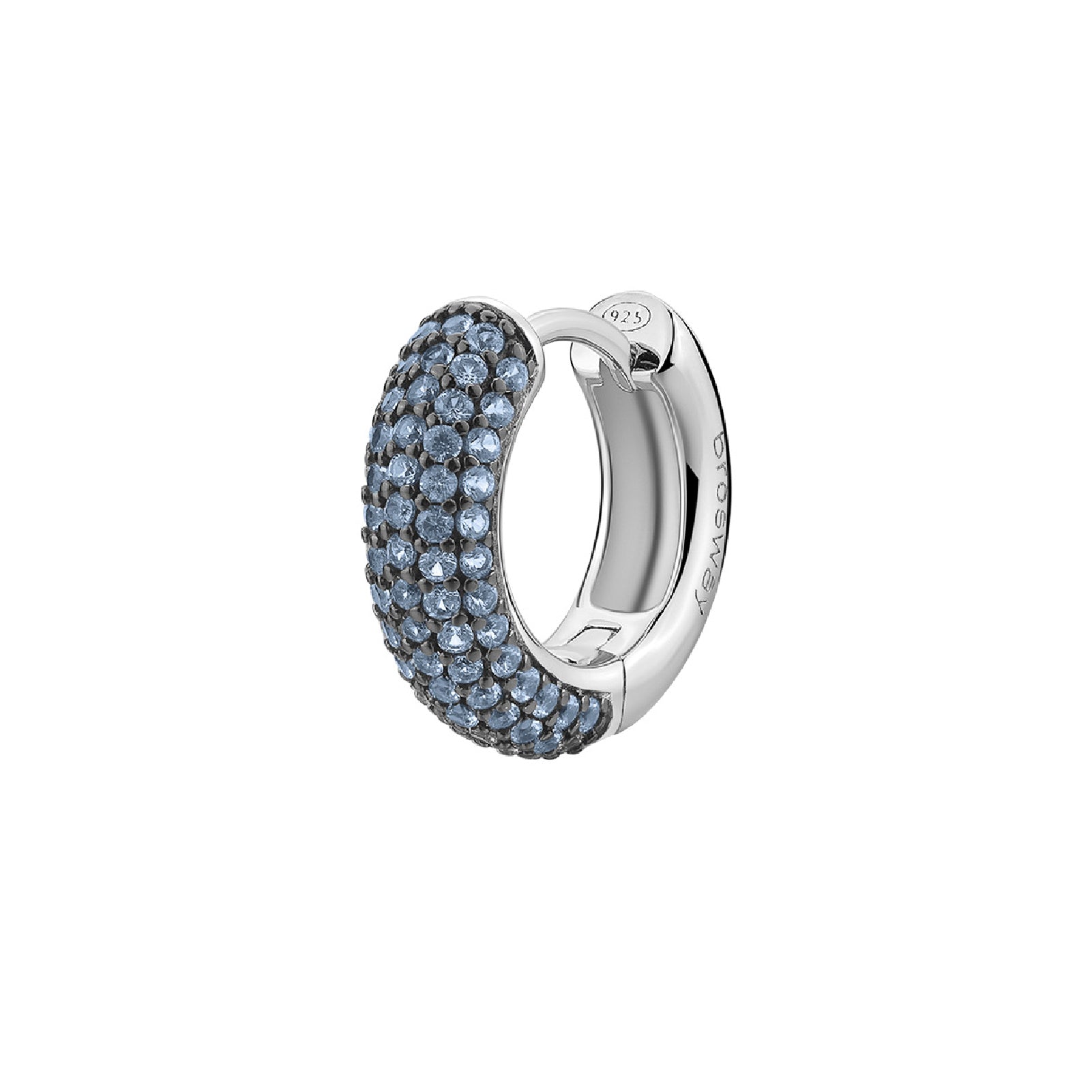 Mono orecchino Brosway Fancy in argento con zirconi azzurri BW.FCL116