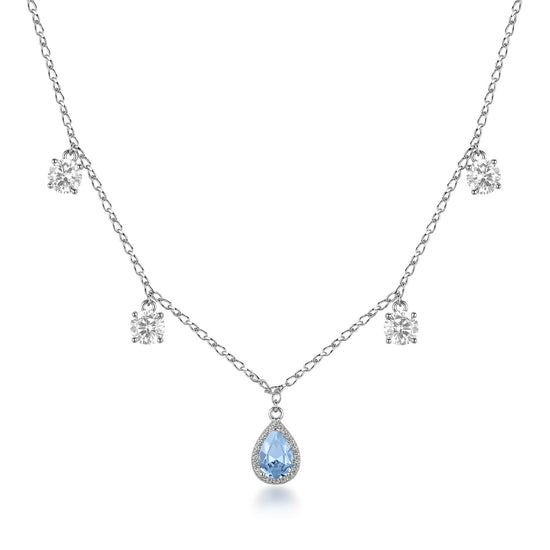 Collana girocollo Brosway Fancy in argento pendenti zirconi MISURA UNICA