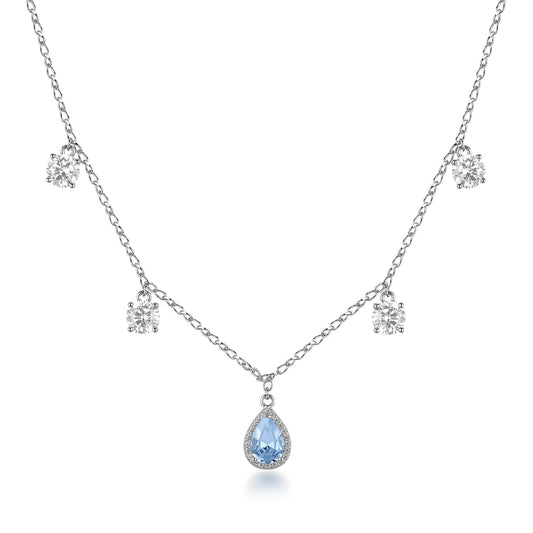 Collana girocollo Brosway Fancy in argento pendenti zirconi MISURA UNICA