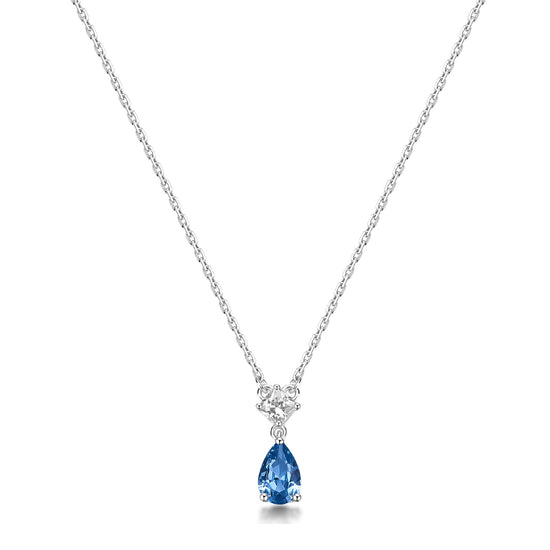 Collana pendente Brosway Fancy in argento con zircone blu BW.FFB109
