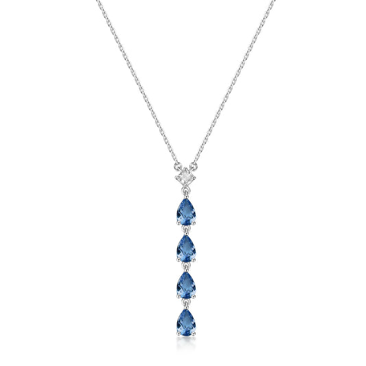 Collana pendente Brosway Fancy in argento con zirconi blu BW.FFB110