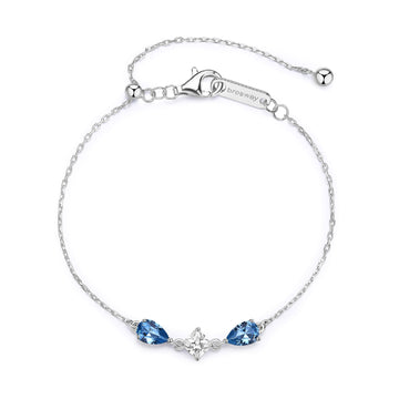 Bracciale Brosway Fancy in argento con zirconi bianchi e blu BW.FFB112