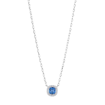 Collana Brosway Fancy in argento con zirconi blu bianchi MISURA UNICA