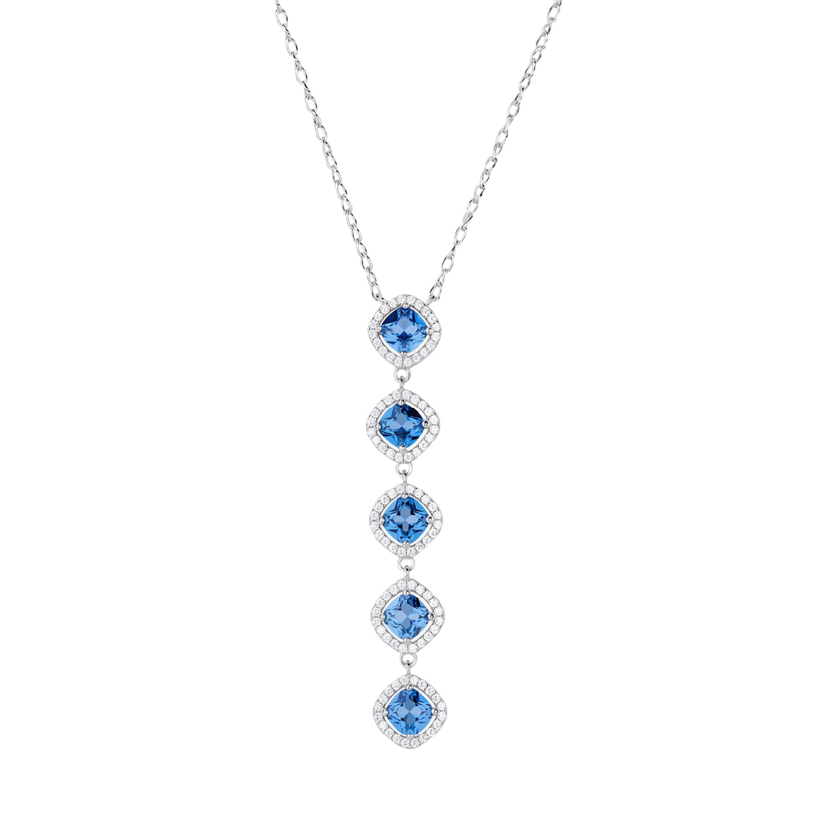 Collana Brosway Fancy in argento con zirconi pendenti MISURA UNICA