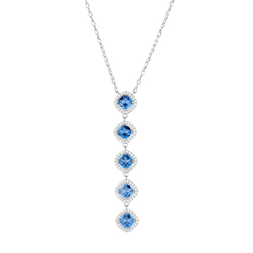 Collana Brosway Fancy in argento con zirconi pendenti MISURA UNICA