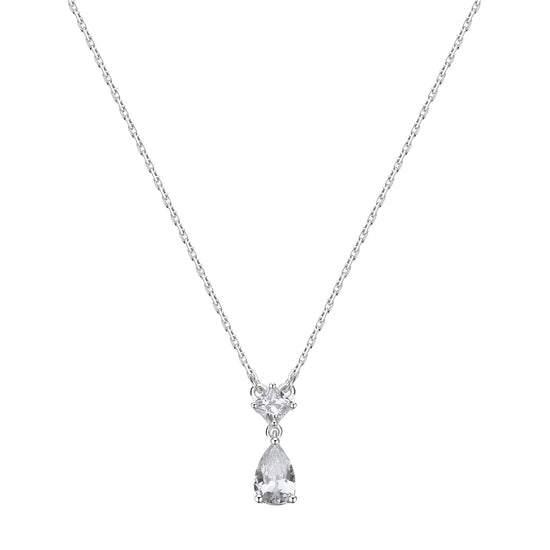 Collana girocollo Brosway Fancy in argento rodiato con zircone MISURA UNICA