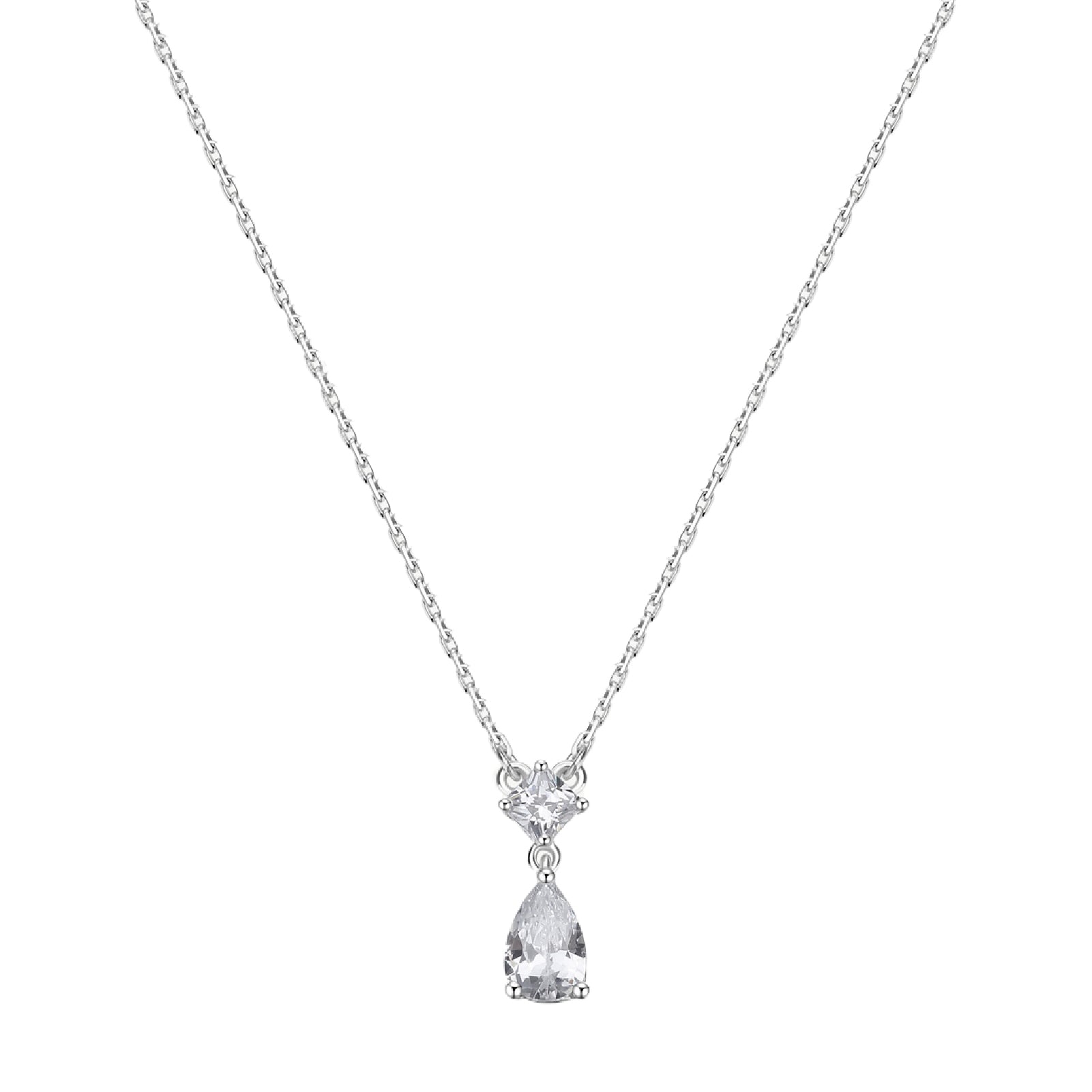 Collana girocollo Brosway Fancy in argento rodiato con zircone MISURA UNICA