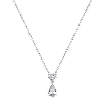 Collana girocollo Brosway Fancy in argento rodiato con zircone MISURA UNICA