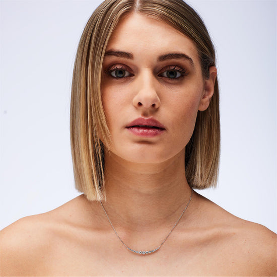 Collana Brosway Fancy in argento con zirconi bianchi MISURA UNICA