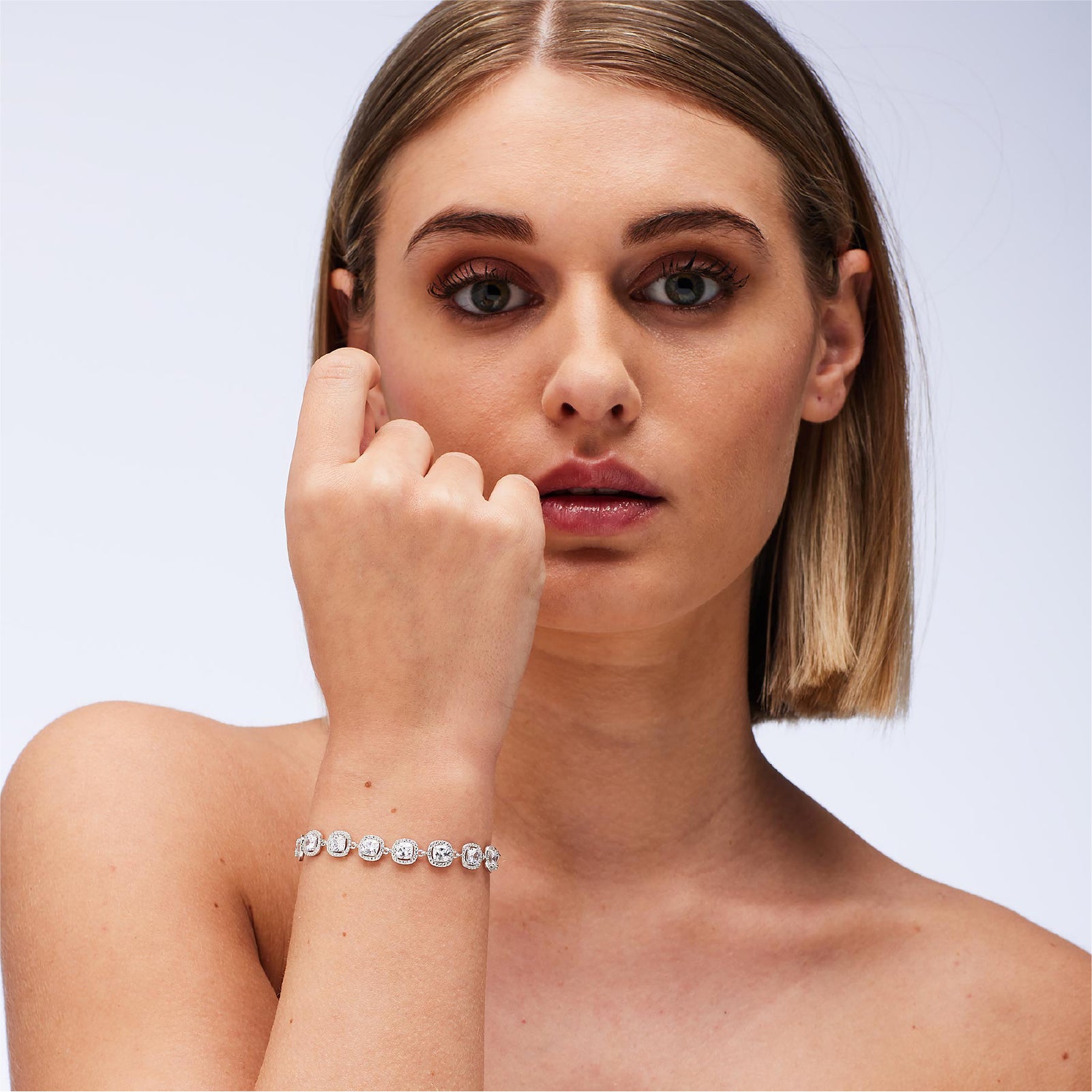 Bracciale tennis Brosway Fancy in argento con zirconi 18 cm