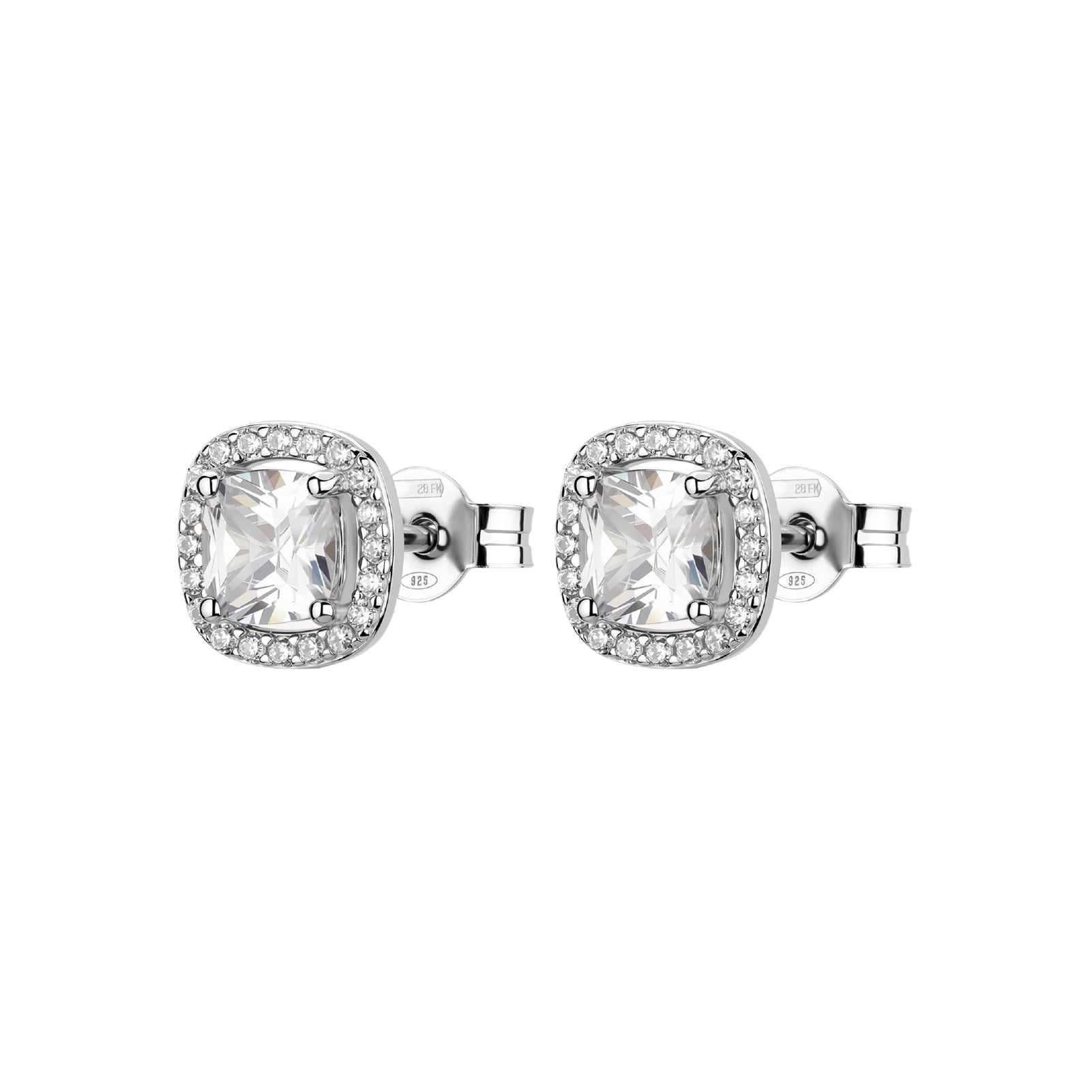 Orecchini lobo Brosway Fancy argento con zirconi bianchi MISURA UNICA