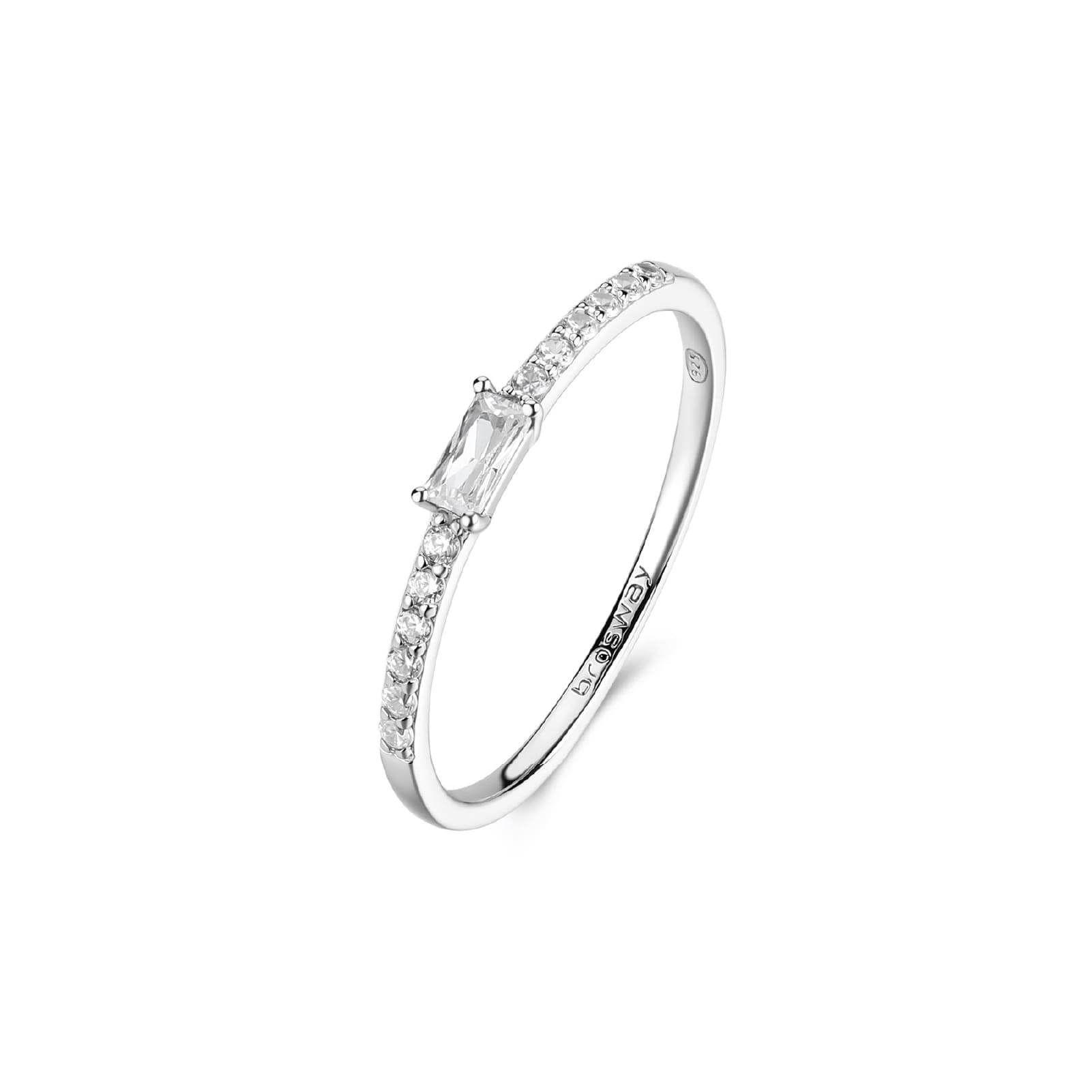 Anello fedina Brosway Fancy in argento con zirconi bianchi 12