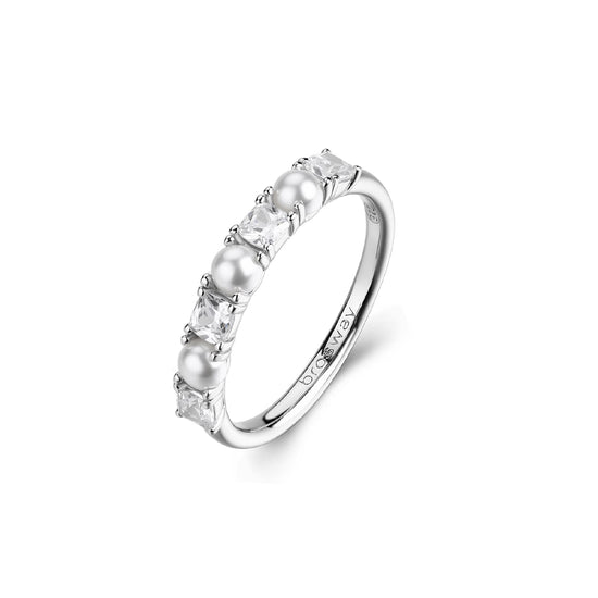 Anello donna Brosway Fancy in argento con zirconi e perle 12