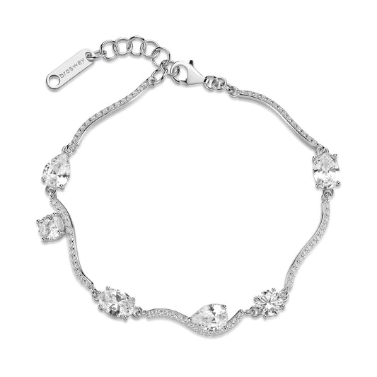 Bracciale semirigido Brosway Fancy in argento zirconi bianchi 18 cm