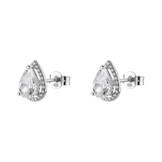 Orecchini Brosway Fancy in argento zirconi goccia bianchi MISURA UNICA